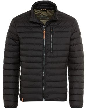 Camel Active Downfree Steppjacke Aus Recyceltem Polyester - Schwarz