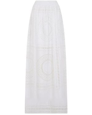 Alberta Ferretti Gonna Lunga - Weiß