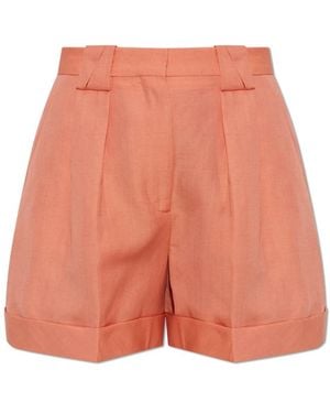 Versace Wol-Linnen Shorts - Oranje