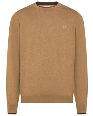 Sun 68 Round-Neck Knitwear - Marrón