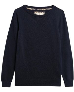 Barbour Pendle Crew Knit - Blauw