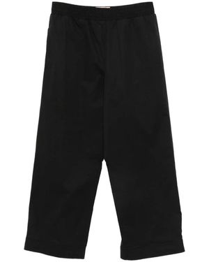Plan C Hose Mit Elastischem Bund - Schwarz