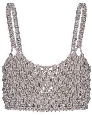 HIBOURAMA Sleeveless Tops - Gray