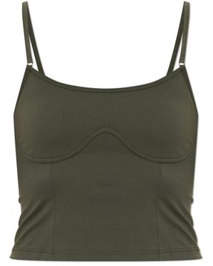 Rethinkit Studios Tops ,Groen ,Nylon Korte Mouwloze Top
