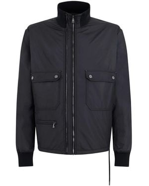 Dolce & Gabbana Bomberjack Met Rits En Zakken - Blauw