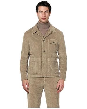 Mason's Jassen ,Bruin ,Katoen Work Jacket Overshirt
