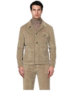 Mason's Jassen ,Bruin ,Katoen Work Jacket Overshirt