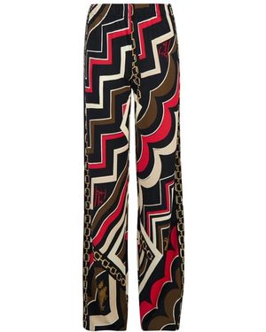 PUCCI Broeken ,Veelkleurig ,Istrice Print Straight-Leg Broek - Rood