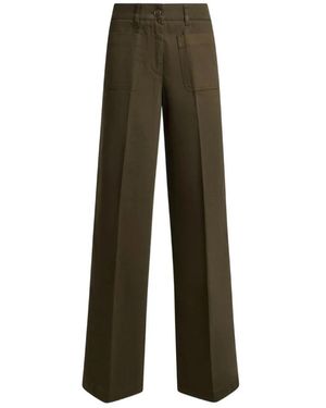 Etro Jeans Met Wijde Pijpen En Stretchkatoen - Groen