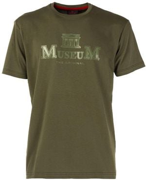 Museum Elegantes Künstlerisches T-Shirt - Grün