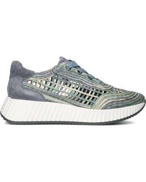 Softwaves Blaue Low-Top-Sneakers Trendiger Stil - Grau
