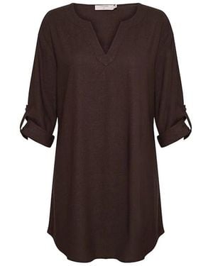 Cream Tunics - Brown