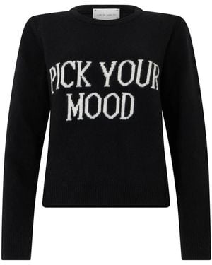 Alberta Ferretti Round-Neck Knitwear - Negro