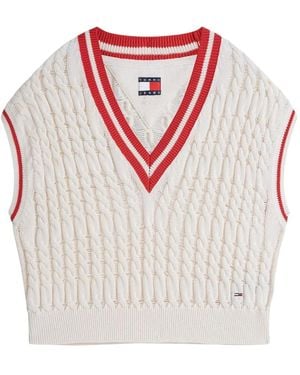 Tommy Hilfiger V-Neck Knitwear - Neutre