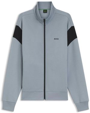 HUGO Sweatshirt Met Ritssluiting - Blauw
