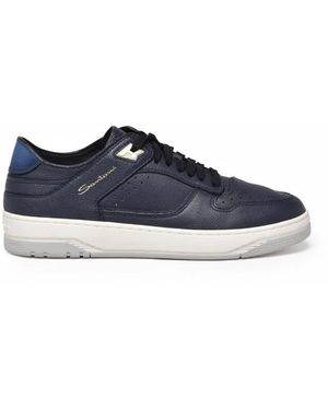 Santoni Sneaker Martellata - Blauw