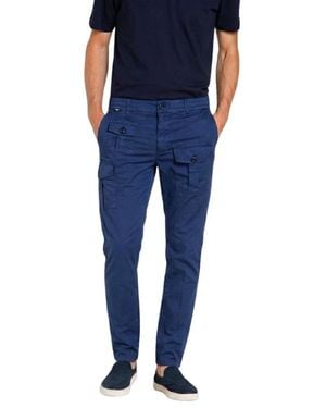 Mason's Slim-Fit Trousers - Blue