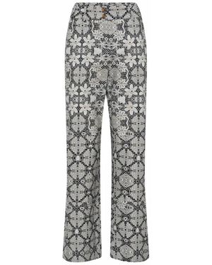 GUSTAV Wide Trousers - Gris