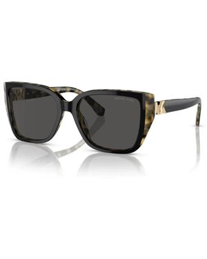 Michael Kors Rechteckige Sonnenbrille - Schwarz