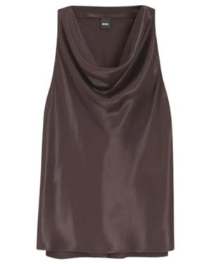 BOSS Sleeveless Tops - Marrone