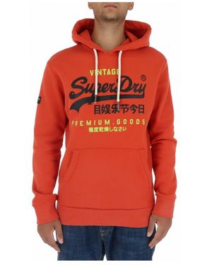 Superdry Hoodies - Red
