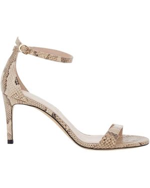 Stuart Weitzman Schoenen ,Leer Nudist Ii Sandal 75 - Metallic