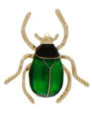 Dansk Copenhagen Tracey Bug Broche - Groen
