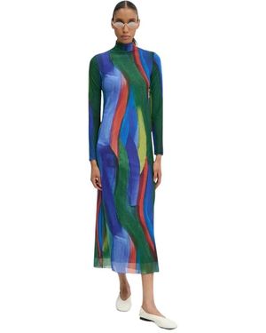 Sunnei Kleedjes ,Veelkleurig ,Maxi Jurk - Blauw