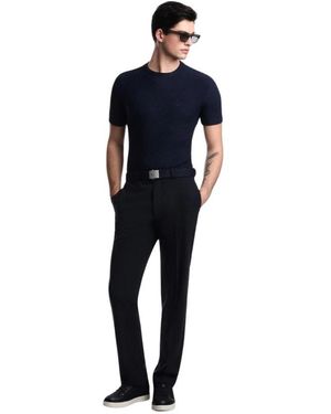 Emporio Armani Round-Neck Knitwear - Blue