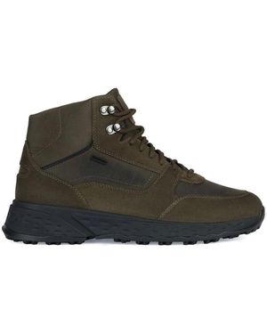 Geox Lace-Up Boots - Brown