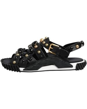 Dolce & Gabbana Flat Sandals - Negro
