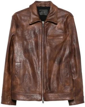 Dondup Leather Jackets - Marrón
