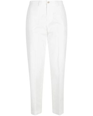 BRIGLIA Slim-Fit Trousers - Blanco