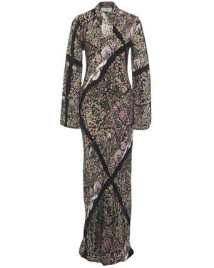 5 PROGRESS Botanic Garden Maxi Jurk - Zwart