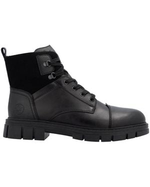Rieker Lace-Up Boots - Black