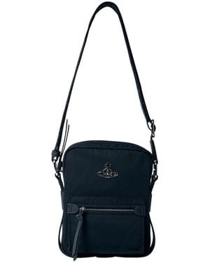 Vivienne Westwood Crossbody-tasche mit logo-plakette - Schwarz