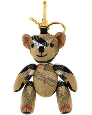 Burberry Niedlicher Bärenanhänger Schlüsselanhänger - Mettallic
