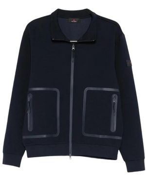 Peuterey Scott Zip Pocket Sweater - Blauw