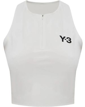 Y-3 Sleeveless Tops - Blanco