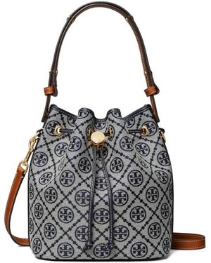 Tory Burch T Monogram Bucket Bag - Schwarz