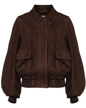 Loewe Bomber Jackets - Brown