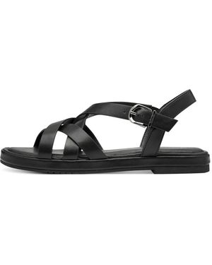 Tamaris Flat Sandals - Black