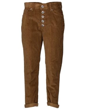 Dondup Cropped Trousers - Brown