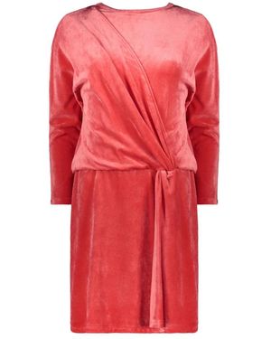 Alberta Ferretti Mini Jurk Van Fluweel - Rood