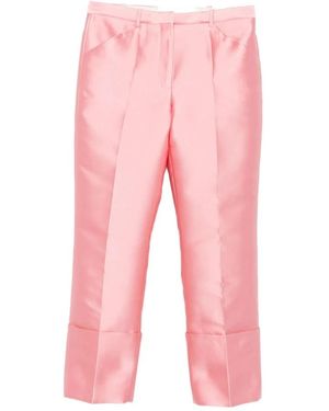 Calvin Klein Cropped Trousers - Rosa