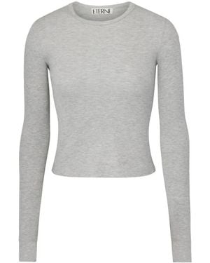 ÉTERNE Long Sleeve Tops - Gris