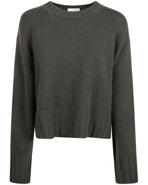 Allude Round-Neck Knitwear - Gris