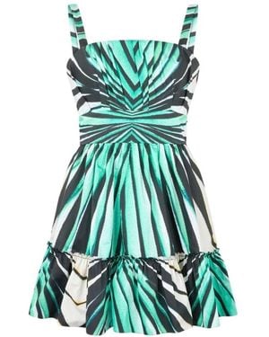 Roberto Cavalli Short Dresses - Green