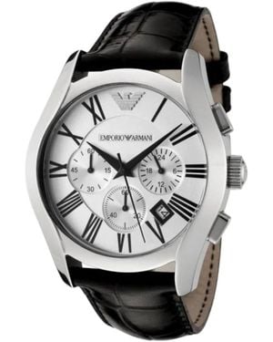 Emporio Armani Edelstahl Quarz Herrenuhr Grau - Mettallic
