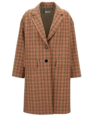 Alberto Biani Einreihiger Mantel - Braun